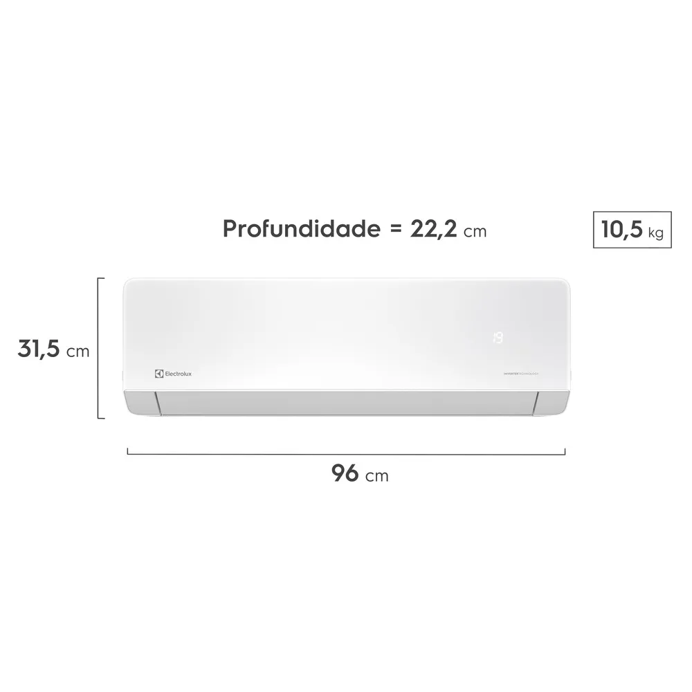 Ar-condicionado Split Electrolux MaxComfort Inverter Quente/Frio 18.000 BTUs (NI18R/NE18R)