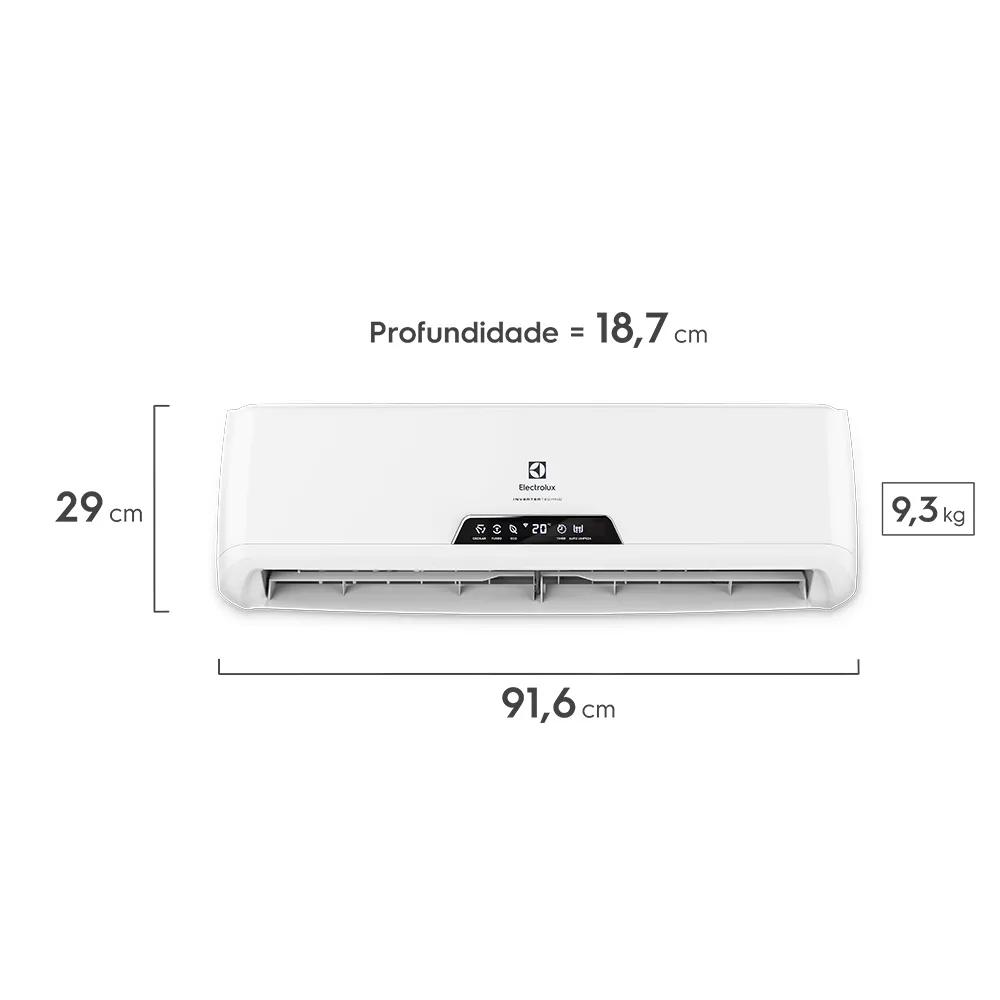 Ar-Condicionado Split Electrolux Inverter 12.000 BTUs Frio (QI12F/QE12F)