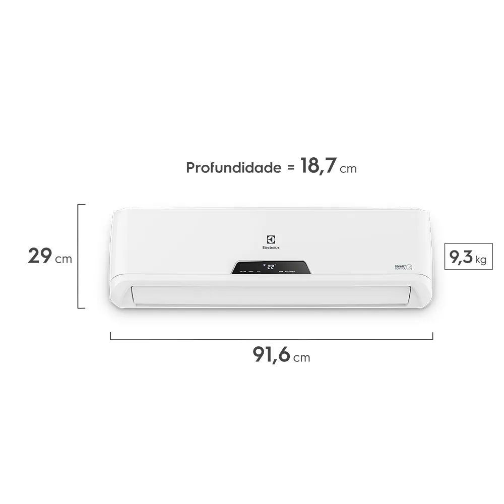 Ar-Condicionado Split Electrolux Inverter 12.000 BTUs Quente/Frio com Wi-fi (XI12R/XE12R)