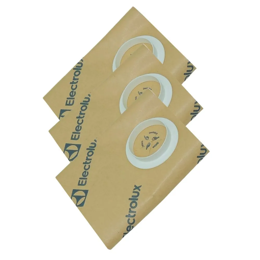 3 Kits 3 Sacos de aspirador de pó - Modelos A10S, A10T, A10 CleanCar, A13e GT2000 Produzidos Antes de 2010 (CSE09) Electrolux