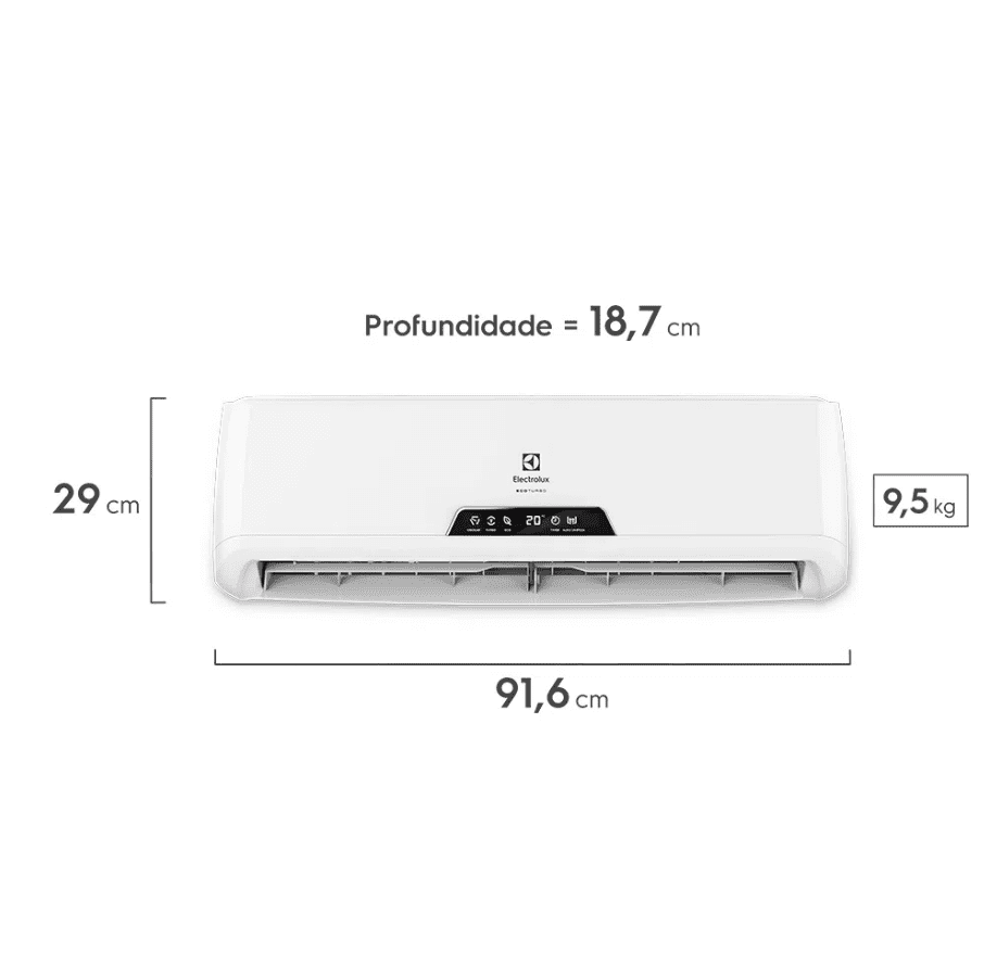 Ar-Condicionado Electrolux Split 12.000 BTUS Quente/Frio Linha Ecoturbo (VI12R/VE12R)