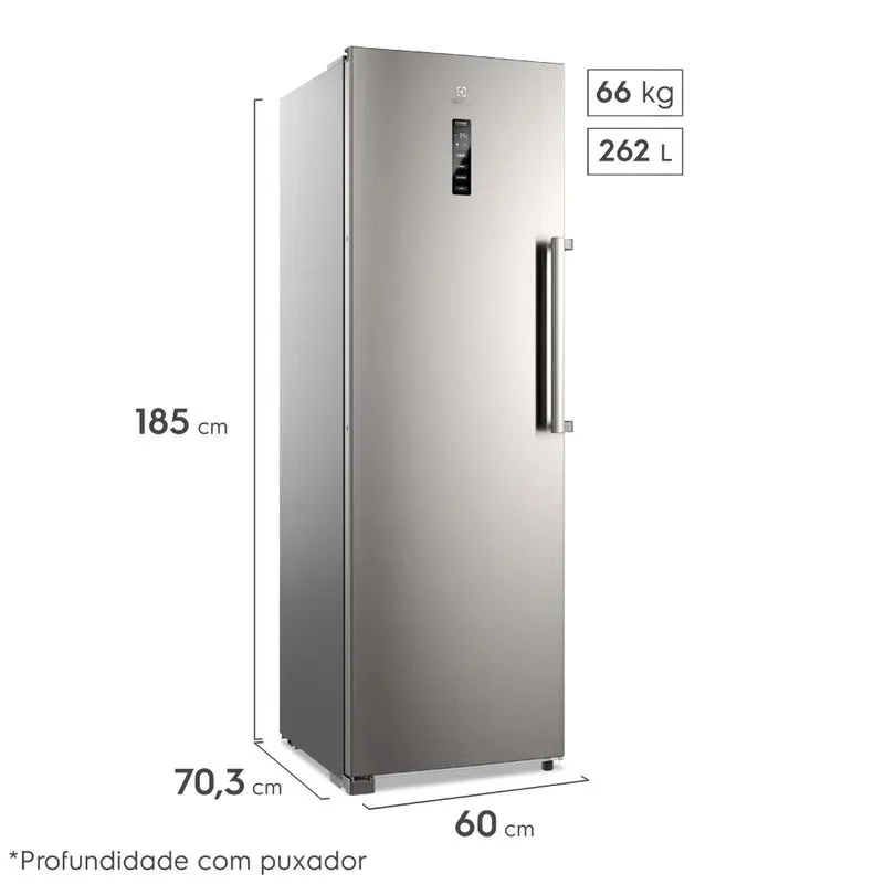 Kit Geladeira Electrolux Frost Free 354L Experience Com Autosense (RTI4S) + Freezer Electrolux 273L Experience Com Inverter cor Inox Twins (FTI4S)