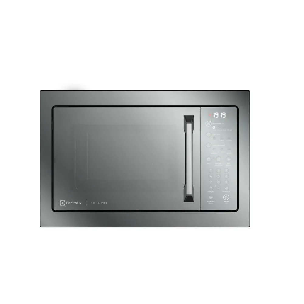 Micro-ondas de Embutir Electrolux 34L Inox Espelhado Home Pro com Grill e Função Tira Odor (ME3HP)
