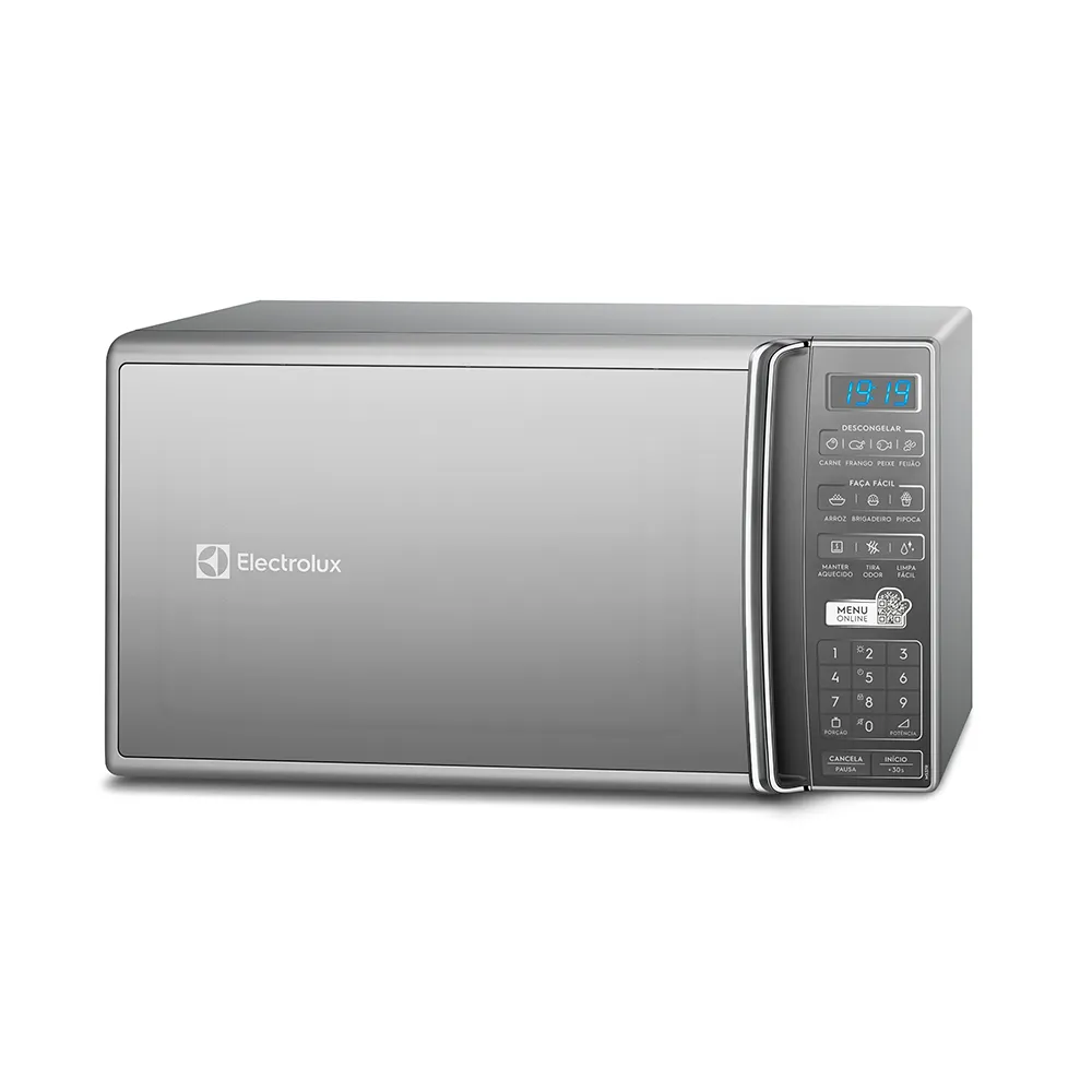 Micro-ondas Electrolux 27L cor Inox Espelhado com 55 receitas pré-programadas (MS37R)