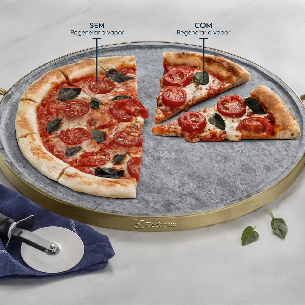 Fogão 4 bocas Electrolux Cinza Efficient Mesa Vidro, Tripla Chama e PerfectCook (FE4GG)