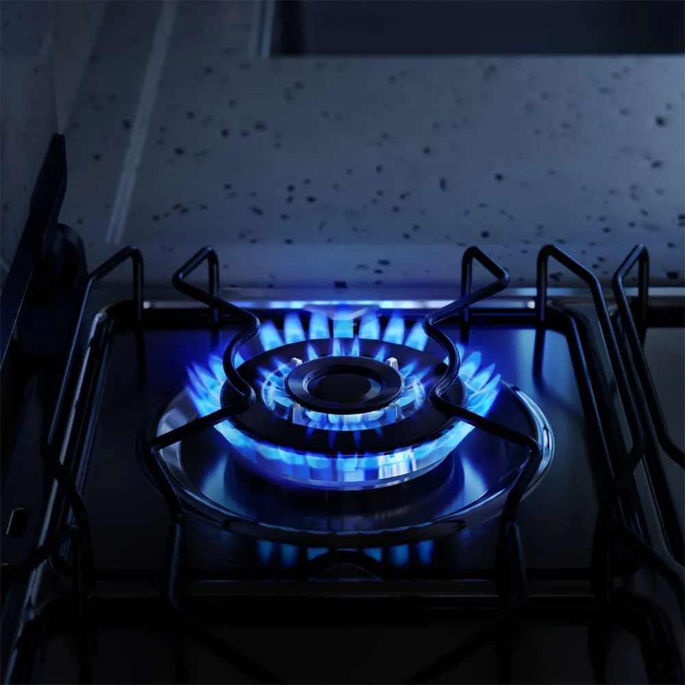 Fogão 4 bocas Electrolux Cinza Efficient Mesa Inox, PerfectCook e VaporBake® (FE4IG)
