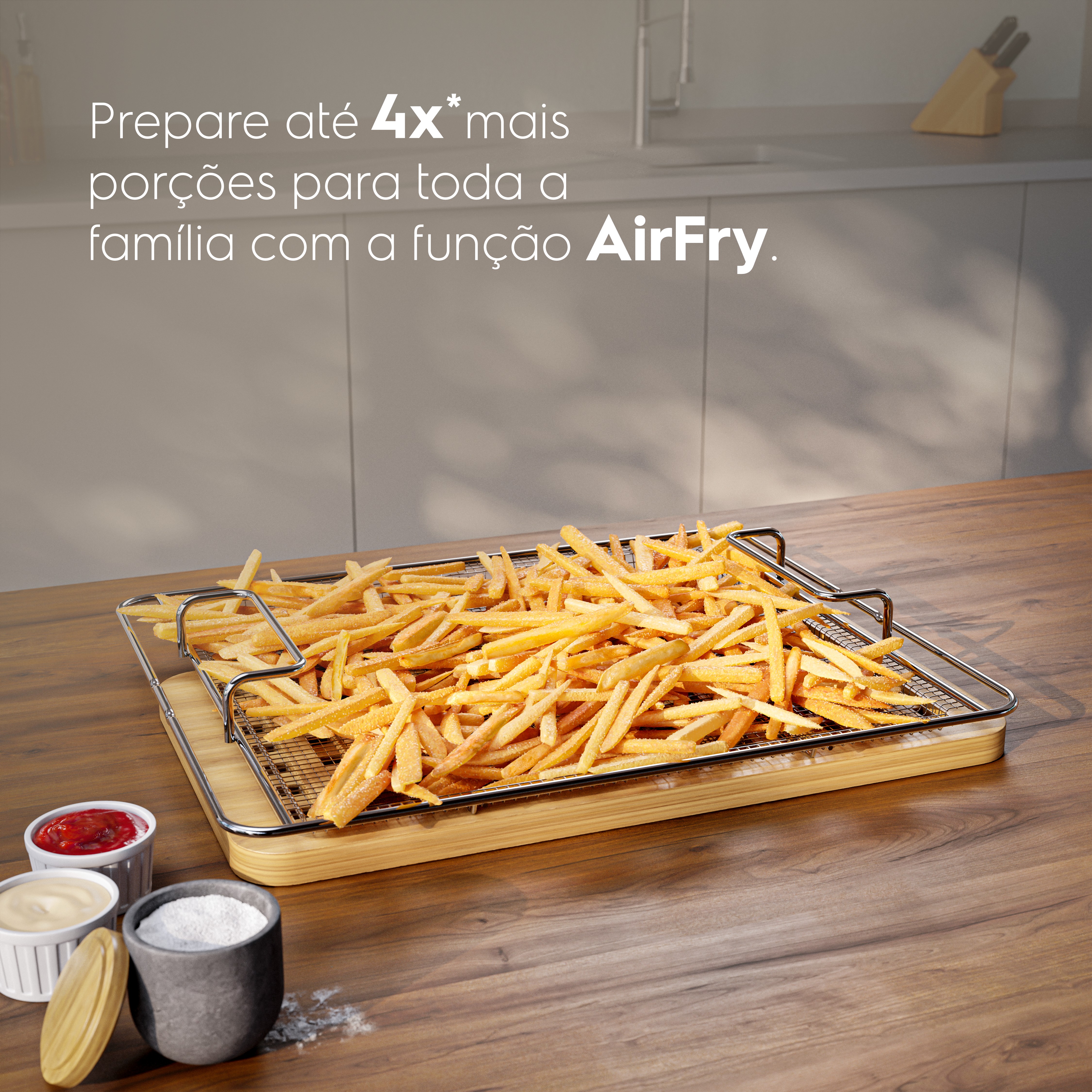 Fogão 4 bocas Electrolux Cinza Expert Função Air Fryer, Mesa Vidro, Grill e Timer (FE4AP)