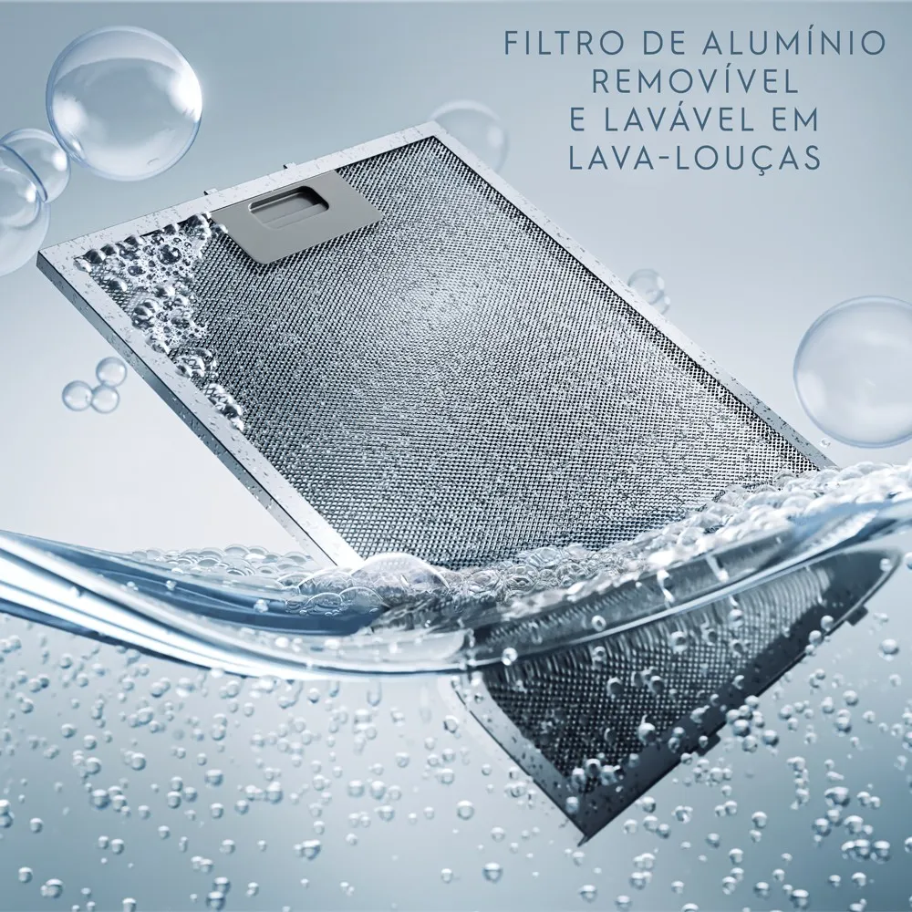 Coifa de Parede Electrolux 60cm Inox Experience com Inteligência Artificial e Alto Poder Sucção (CE6TF)