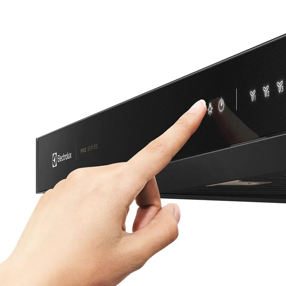 Coifa de Parede Electrolux 90cm Preta Pro Series com Painel Touch e Filtro Baffle (90CTV)