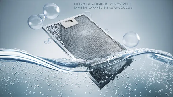 Depurador de Ar Electrolux 60cm Retrátil Inox Efficient com Luz de Led (DE6RX)