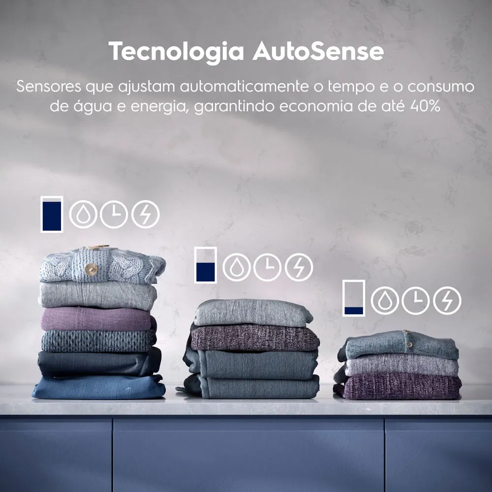 Lava e Seca Electrolux 12/7kg Cinza Ônix Inverter com Água Quente e Lavagem Inteligente (LSC12)