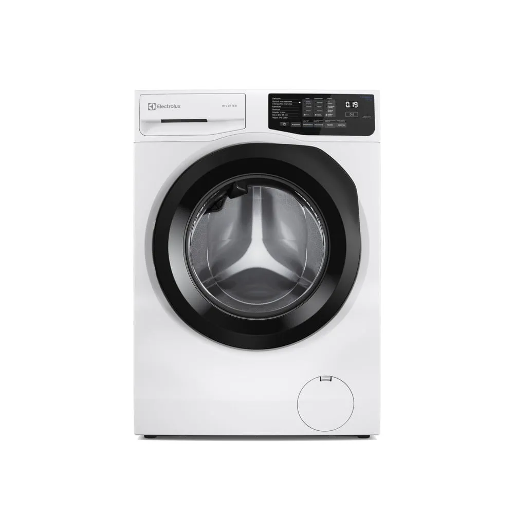 Máquina de Lavar Frontal Electrolux 12kg Branca Inverter com Água Quente e Lavagem Inteligente (LFB12)