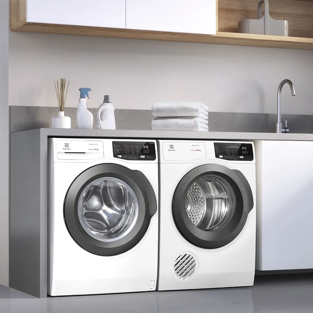 Máquina de Lavar Frontal Electrolux 11kg Inverter Premium Care com Água Quente/Vapor (LFE11)