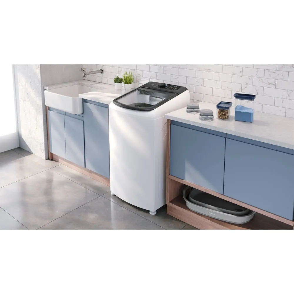 Máquina de Lavar Electrolux Efficient 11kg Branca Compacta, Econômica e Pré-diluição (LET11)