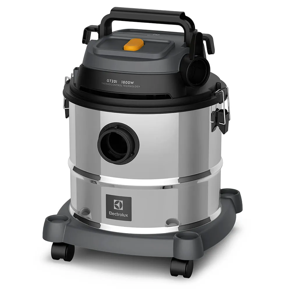 Aspirador de Pó e Água Electrolux 1800W 20L com ThermoControl e Função Sopro Inox (GT20I)