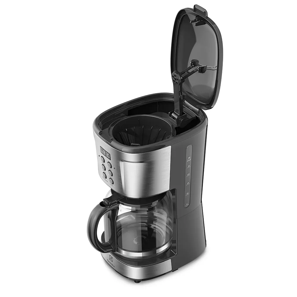 Cafeteira Elétrica Electrolux Digital 38 Xícaras Experience Programável com Timer Cor Inox (ECM30)