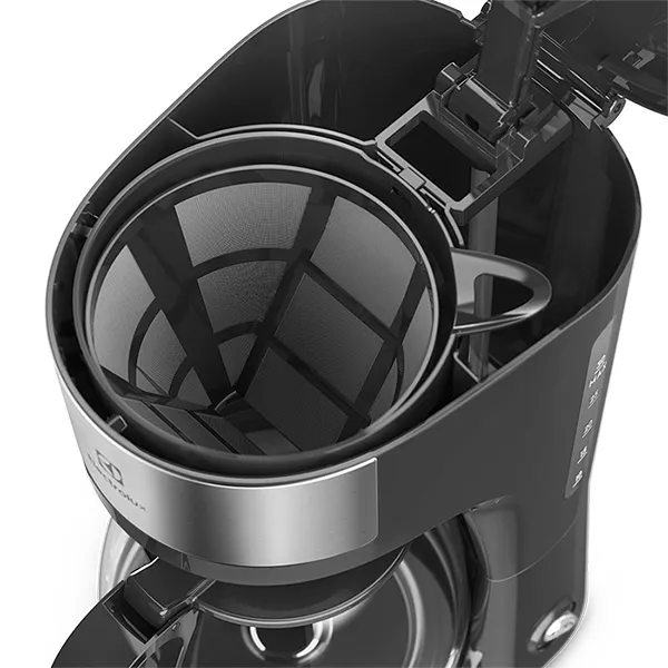 Cafeteira Elétrica Electrolux 30 Xícaras Efficient Função Manter Aquecido Cor Inox Preta (ECM20)