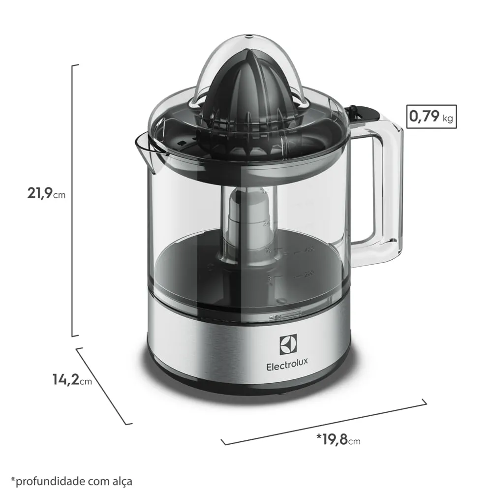 Espremedor de Laranjas e Frutas Electrolux Efficient 800ml (ECP10)