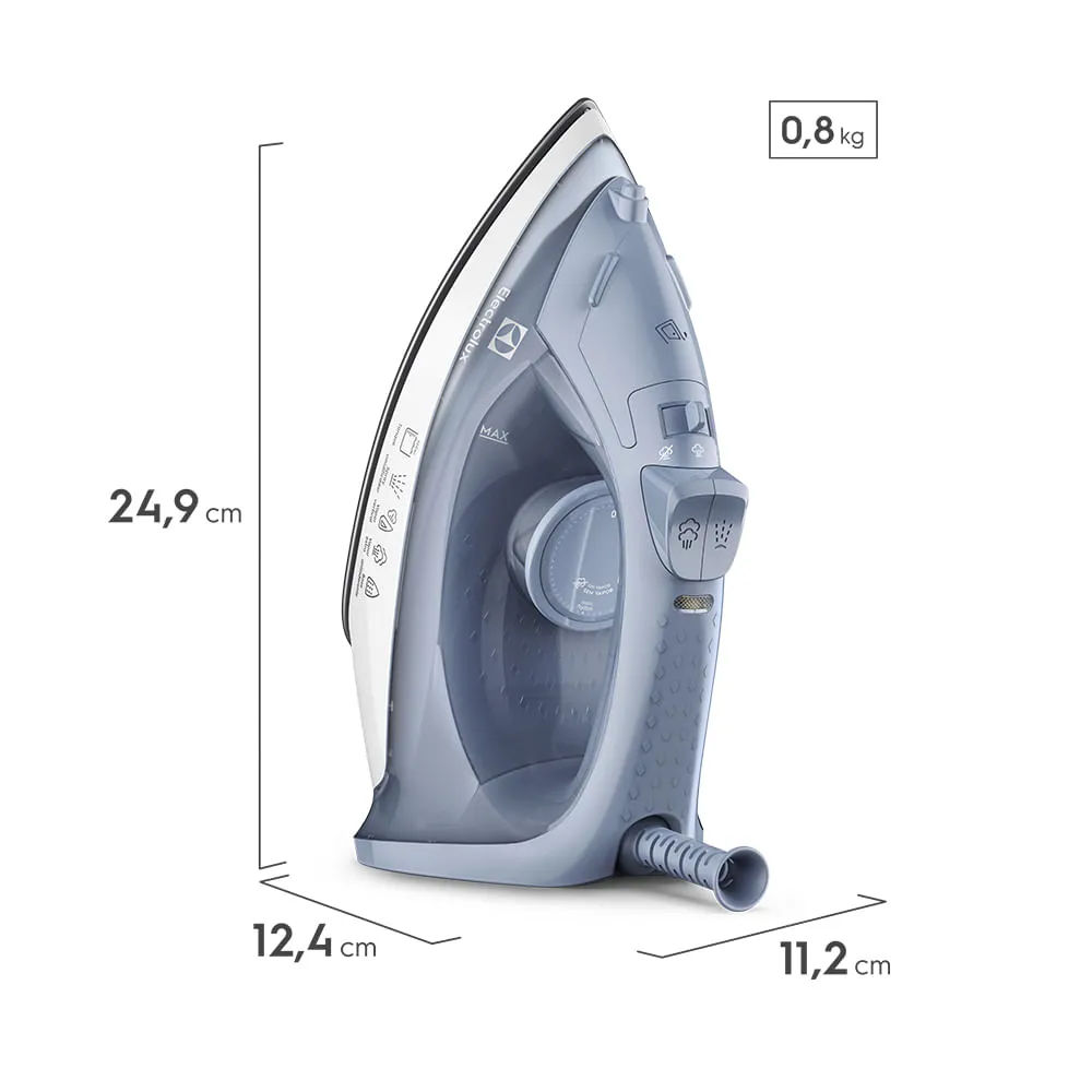 Ferro de Passar Roupa a Vapor e a Seco Electrolux Efficient com Vapor Vertical (ESI10)