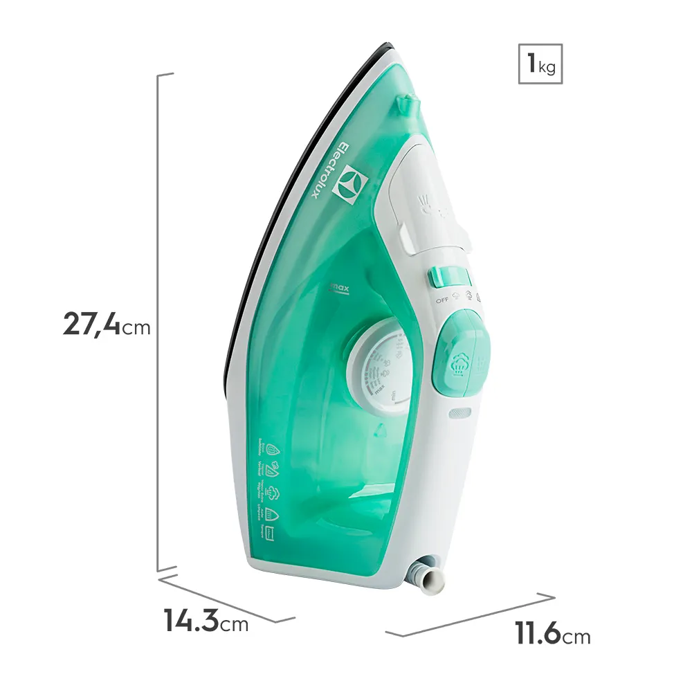 Ferro de Passar Roupa a Vapor e a Seco Electrolux Easyline com Vapor Vertical (SIE70)