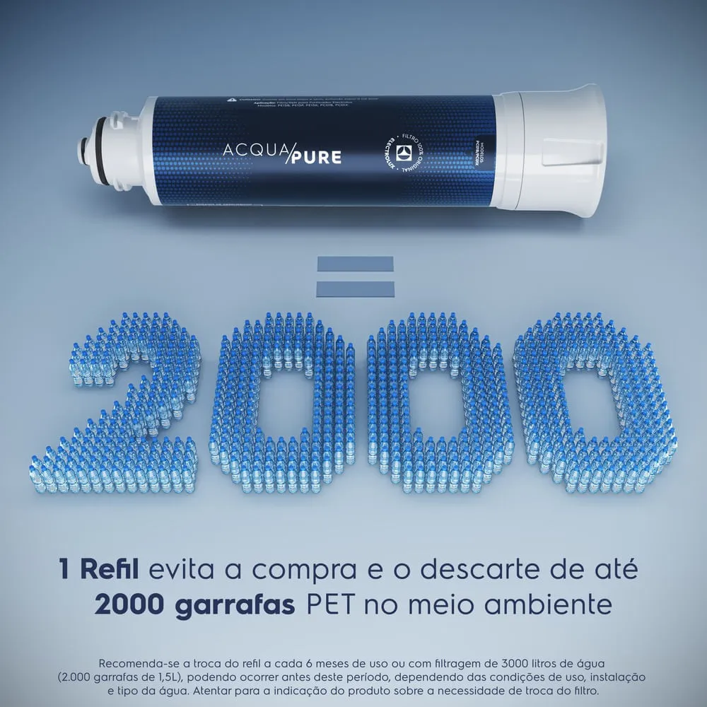 Purificador de Água Electrolux Efficient Compacto Água Natural com Tecnologia Acqua Pure (PN10X)