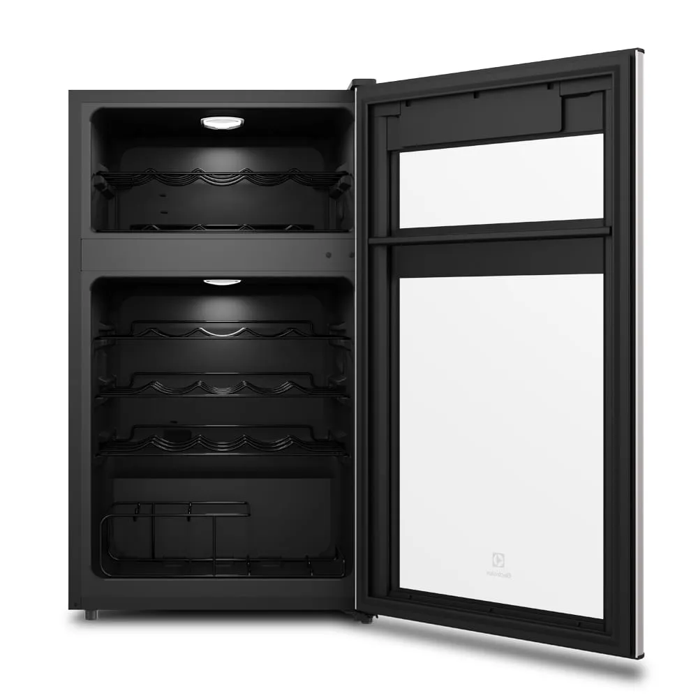 Adega de Vinho Climatizada Electrolux 29 Garrafas com Dual Zone e Painel Digital (WDF29)