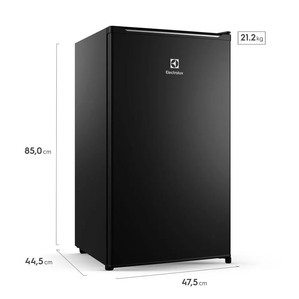 Frigobar Electrolux 90L Efficient com Controle de Temperatura Preto (EM90B)