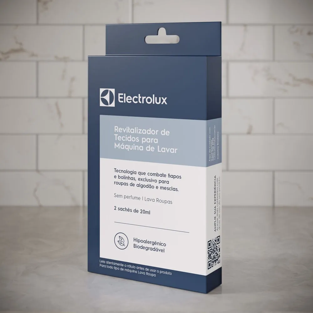 Kit de 2 Revitalizadores de Tecidos Electrolux 20ml para Máquina de Lavar